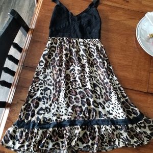 bebe Leopard Cheetah print dress